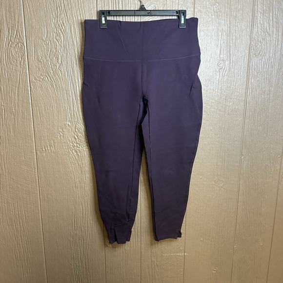 SPANX Pants - Spanx Women's Leggings  Sz‎ XL Pointe Split Hem High Rise Purple Thick Workwear